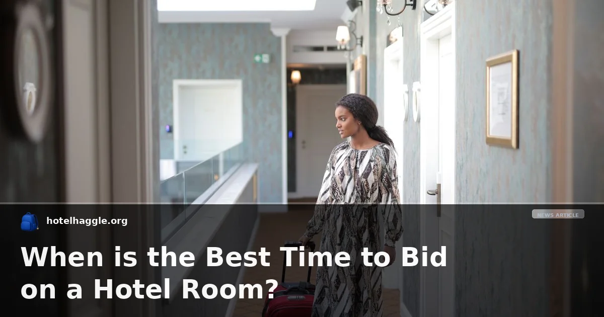 When is the Best Time to Bid on a Hotel Room?