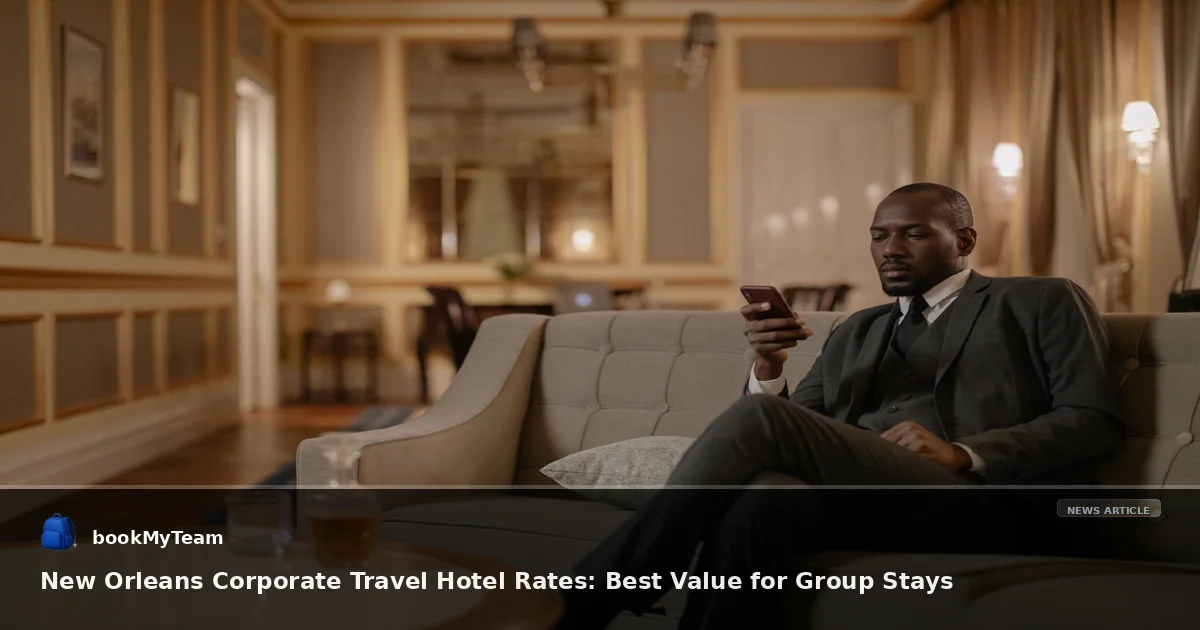 New Orleans Corporate Travel Hotel Rates: Best Value for Group Stays