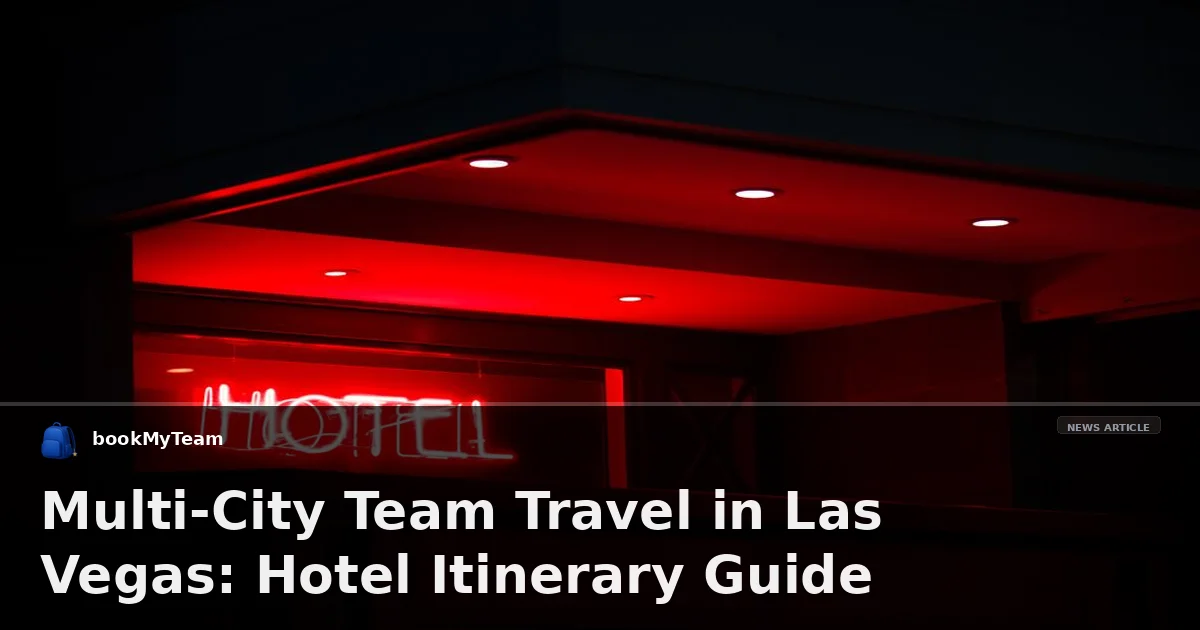 Multi-City Team Travel in Las Vegas: Hotel Itinerary Guide
