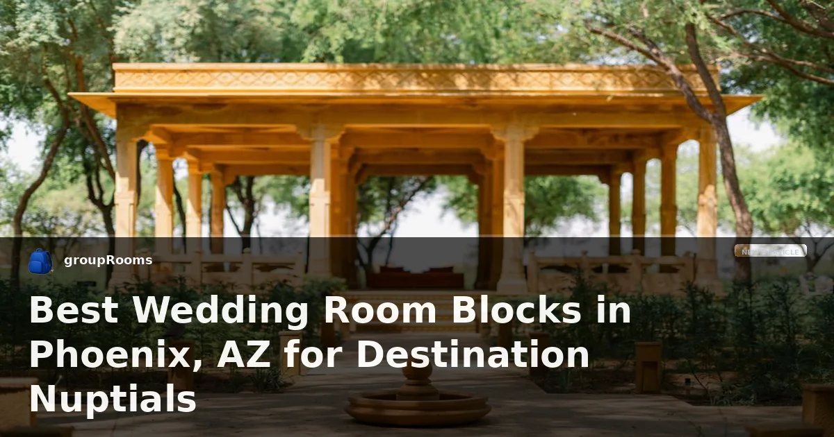 Best Wedding Room Blocks in Phoenix, AZ for Destination Nuptials