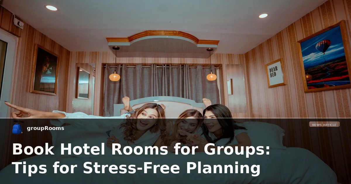 Book Hotel Rooms for Groups: Tips for Stress-Free Planning