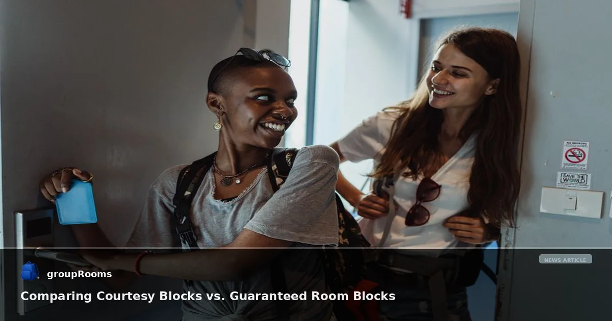 Comparing Courtesy Blocks vs. Guaranteed Room Blocks