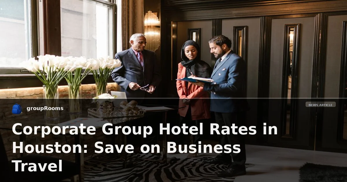 Corporate Group Hotel Rates in Houston: Save on Business Travel