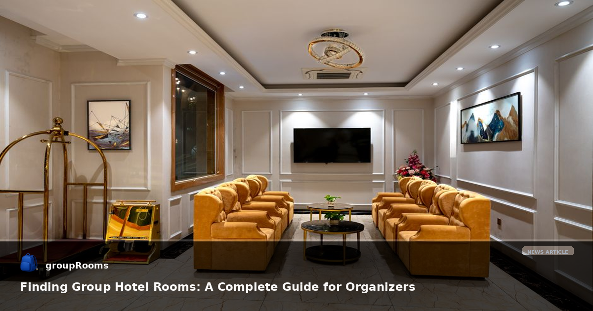 Finding Group Hotel Rooms: A Complete Guide for Organizers