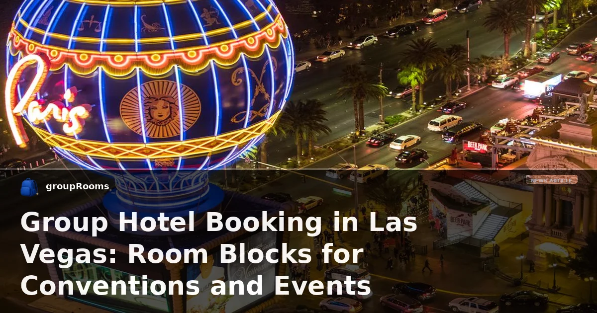 Group Hotel Booking in Las Vegas: Room Blocks for Conventions and Events