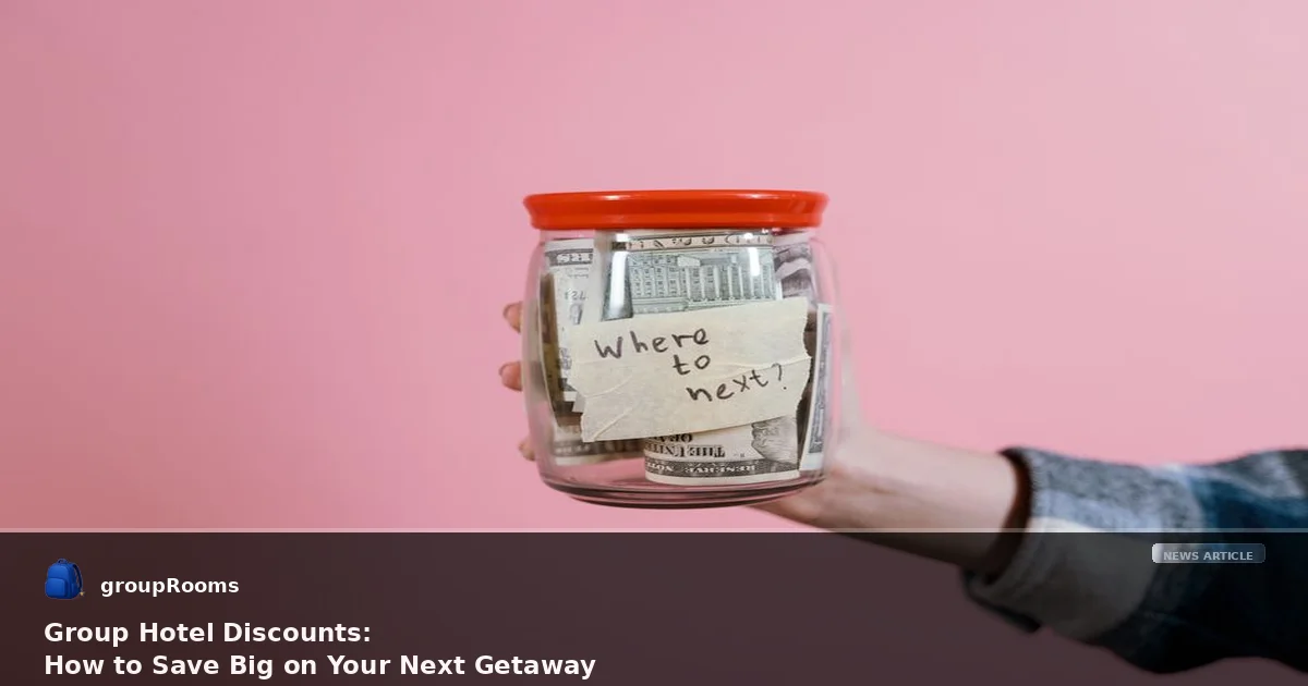 Group Hotel Discounts: How to Save Big on Your Next Getaway