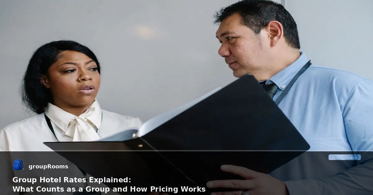 Group Hotel Rates Explained: What Counts as a Group and How Pricing Works