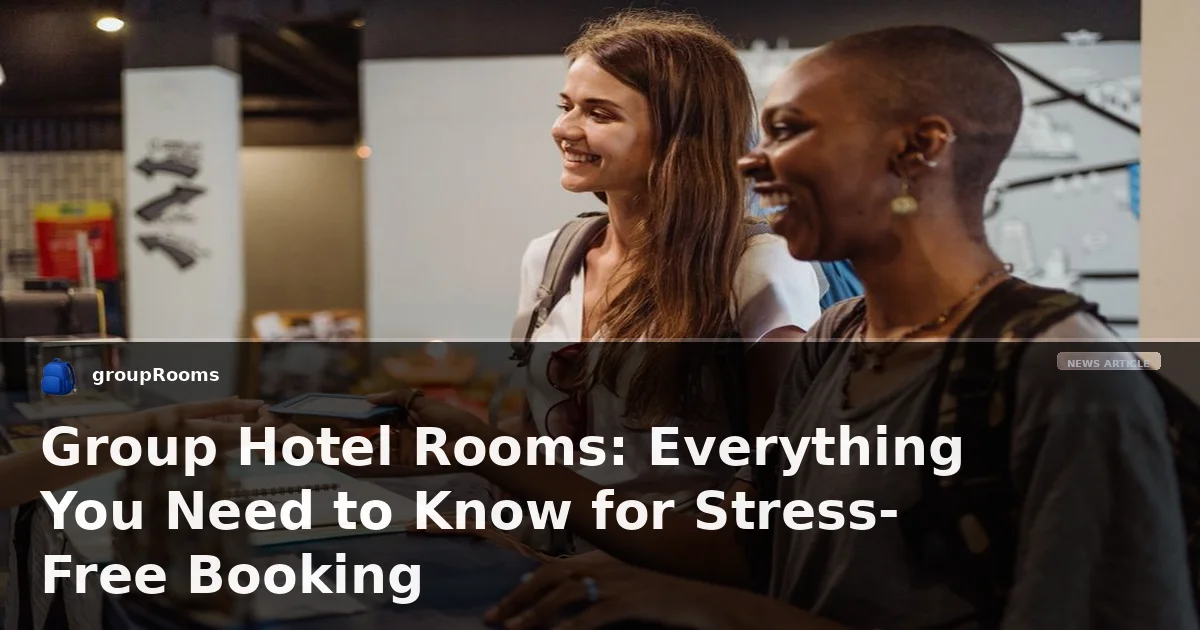 Group Hotel Rooms: Everything You Need to Know for Stress-Free Booking