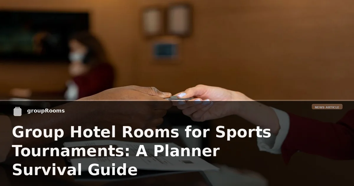 Group Hotel Rooms for Sports Tournaments: A Planner Survival Guide