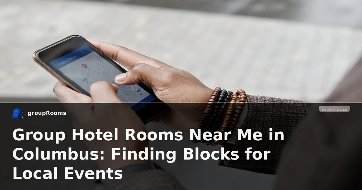 Group Hotel Rooms Near Me in Columbus: Finding Blocks for Local Events