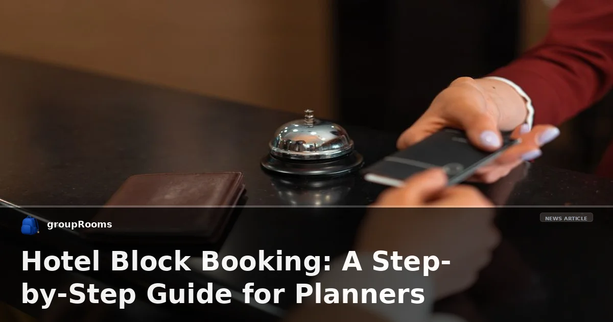 Hotel Block Booking: A Step-by-Step Guide for Planners