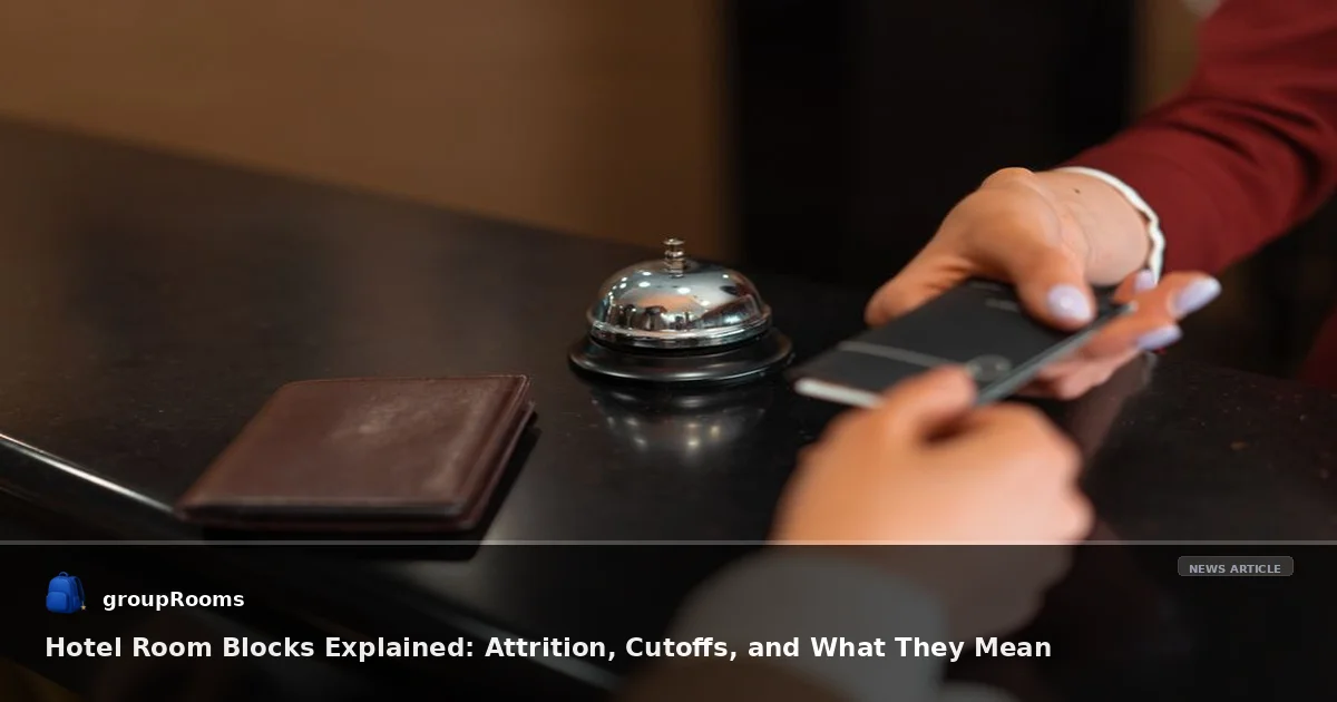 Hotel Room Blocks Explained: Attrition, Cutoffs, and What They Mean