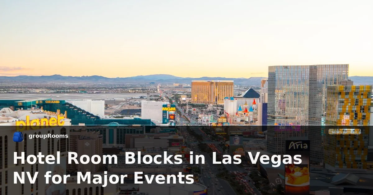 Hotel Room Blocks in Las Vegas NV for Major Events