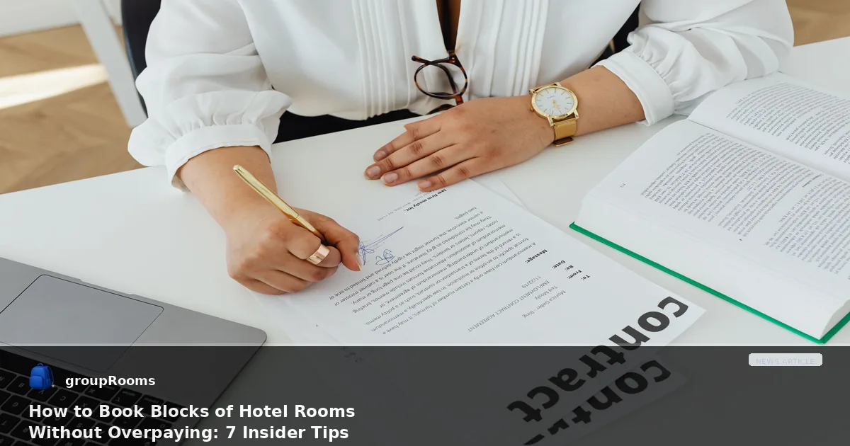 How to Book Blocks of Hotel Rooms Without Overpaying: 7 Insider Tips