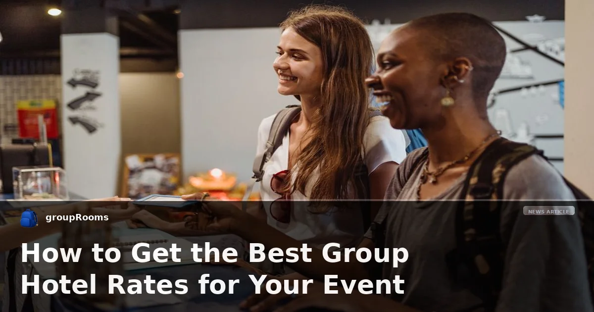 How to Get the Best Group Hotel Rates for Your Event