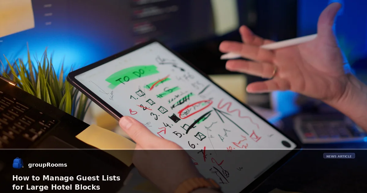 How to Manage Guest Lists for Large Hotel Blocks