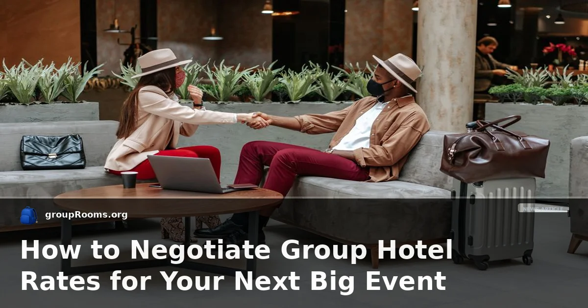 How to Negotiate Group Hotel Rates for Your Next Big Event