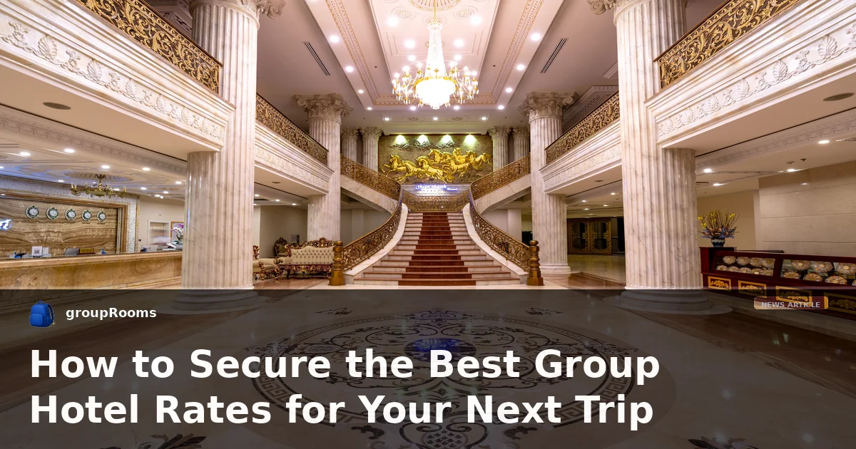 How to Secure the Best Group Hotel Rates for Your Next Trip