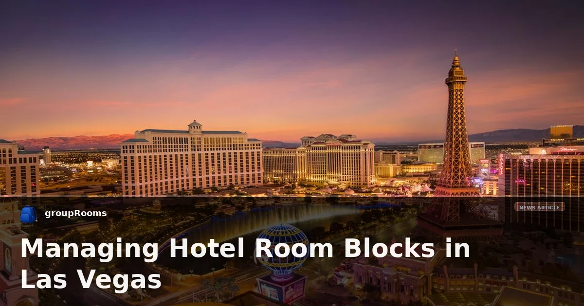 Managing Hotel Room Blocks in Las Vegas