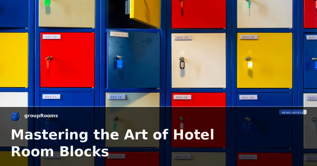 Mastering the Art of Hotel Room Blocks