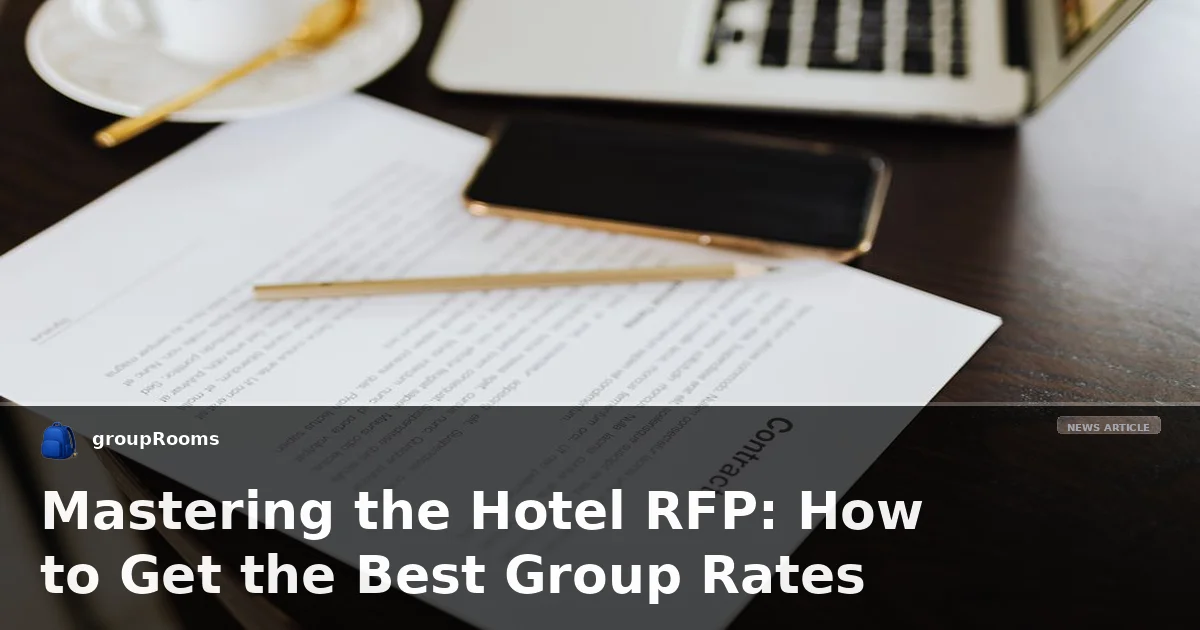 Mastering the Hotel RFP: How to Get the Best Group Rates