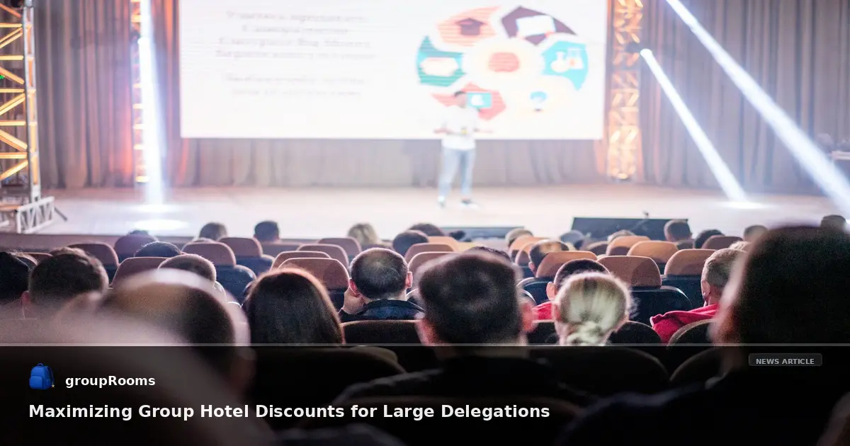 Maximizing Group Hotel Discounts for Large Delegations