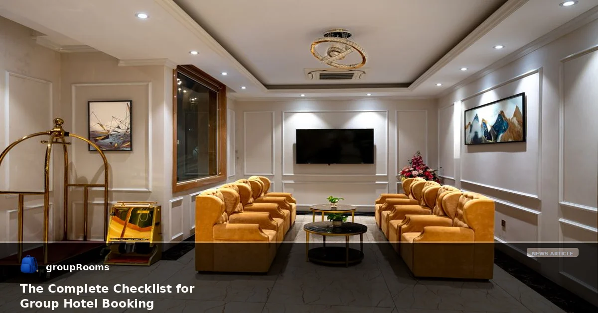 The Complete Checklist for Group Hotel Booking