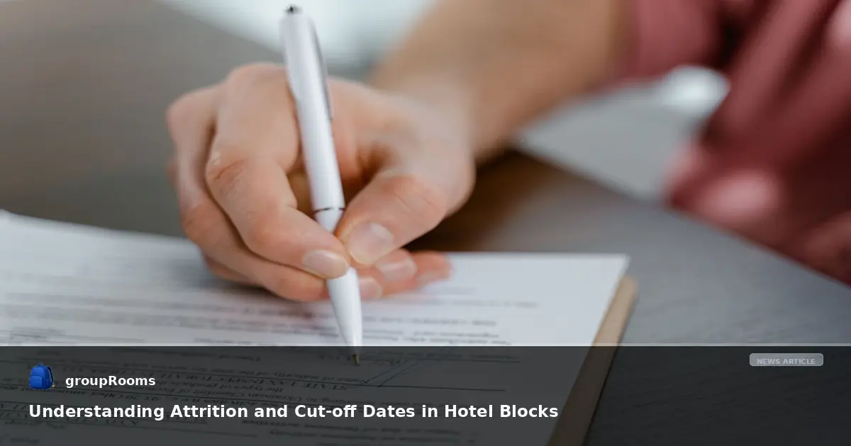 Understanding Attrition and Cut-off Dates in Hotel Blocks