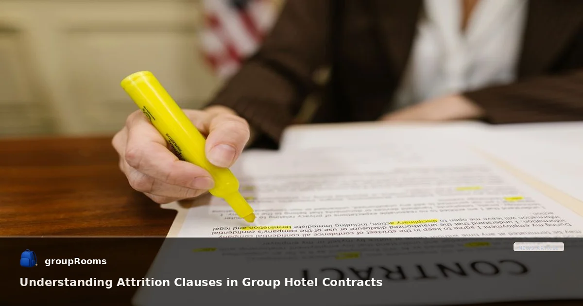 Understanding Attrition Clauses in Group Hotel Contracts