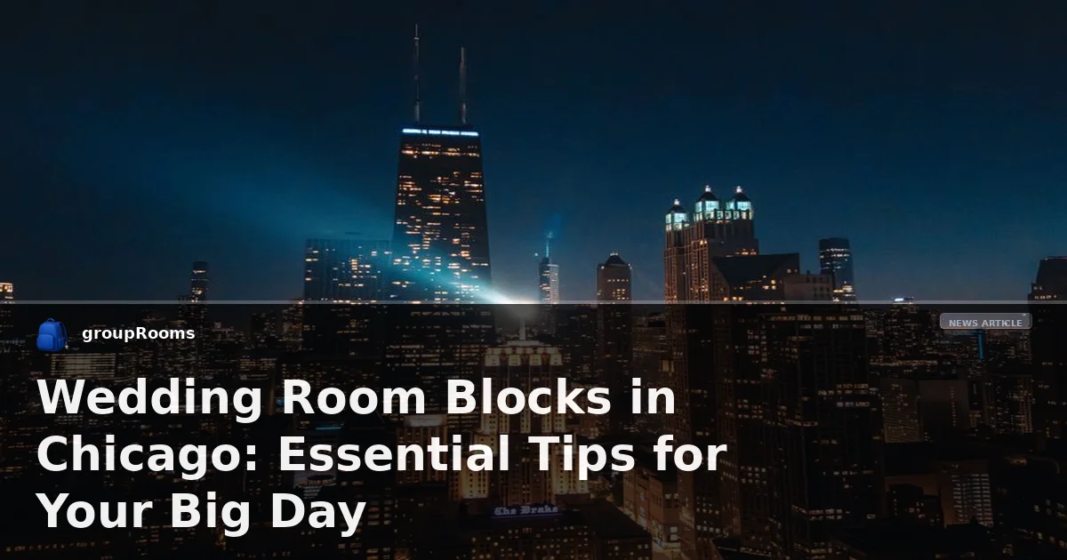 Wedding Room Blocks in Chicago: Essential Tips for Your Big Day