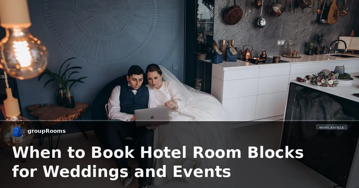 When to Book Hotel Room Blocks for Weddings and Events