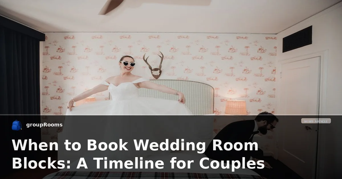 When to Book Wedding Room Blocks: A Timeline for Couples