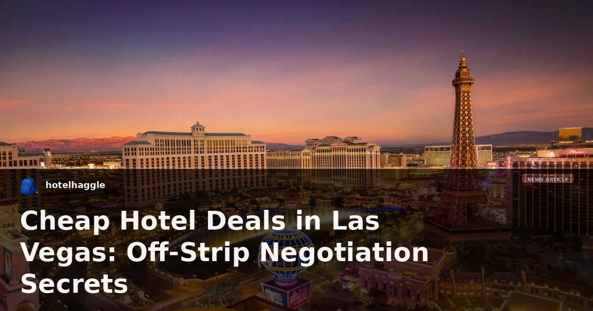 Cheap Hotel Deals in Las Vegas: Off-Strip Negotiation Secrets