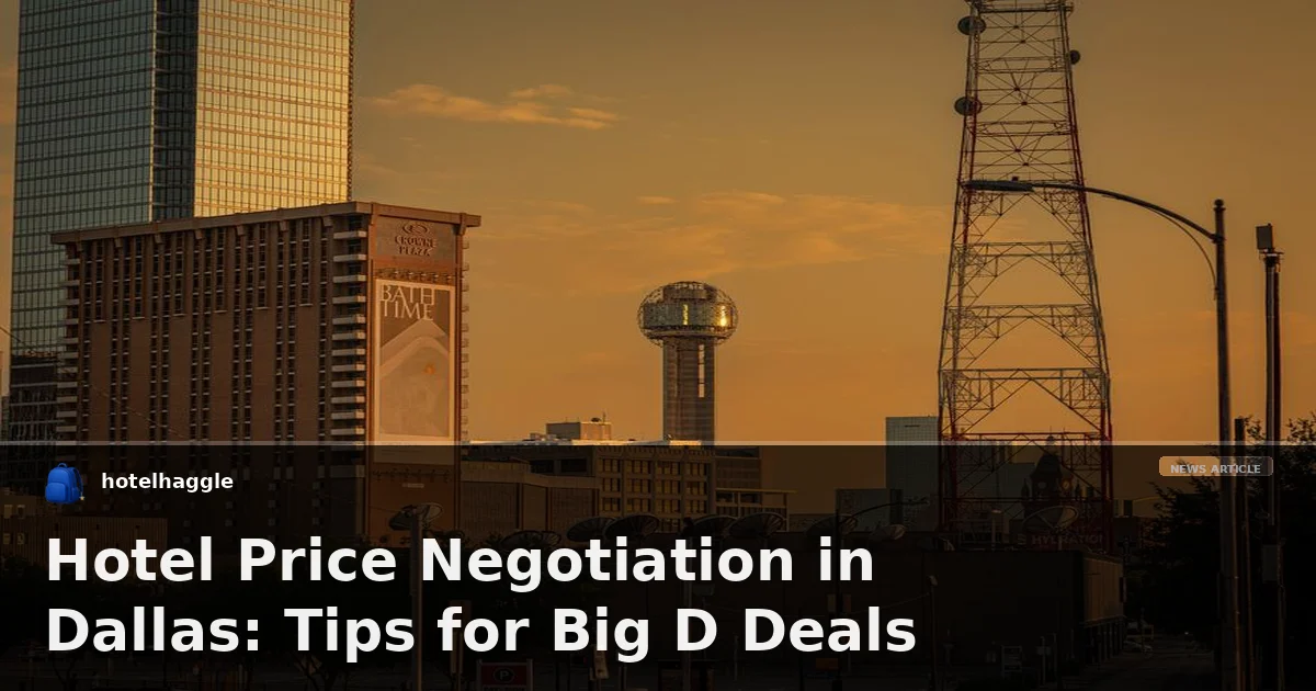 Hotel Price Negotiation in Dallas: Tips for Big D Deals