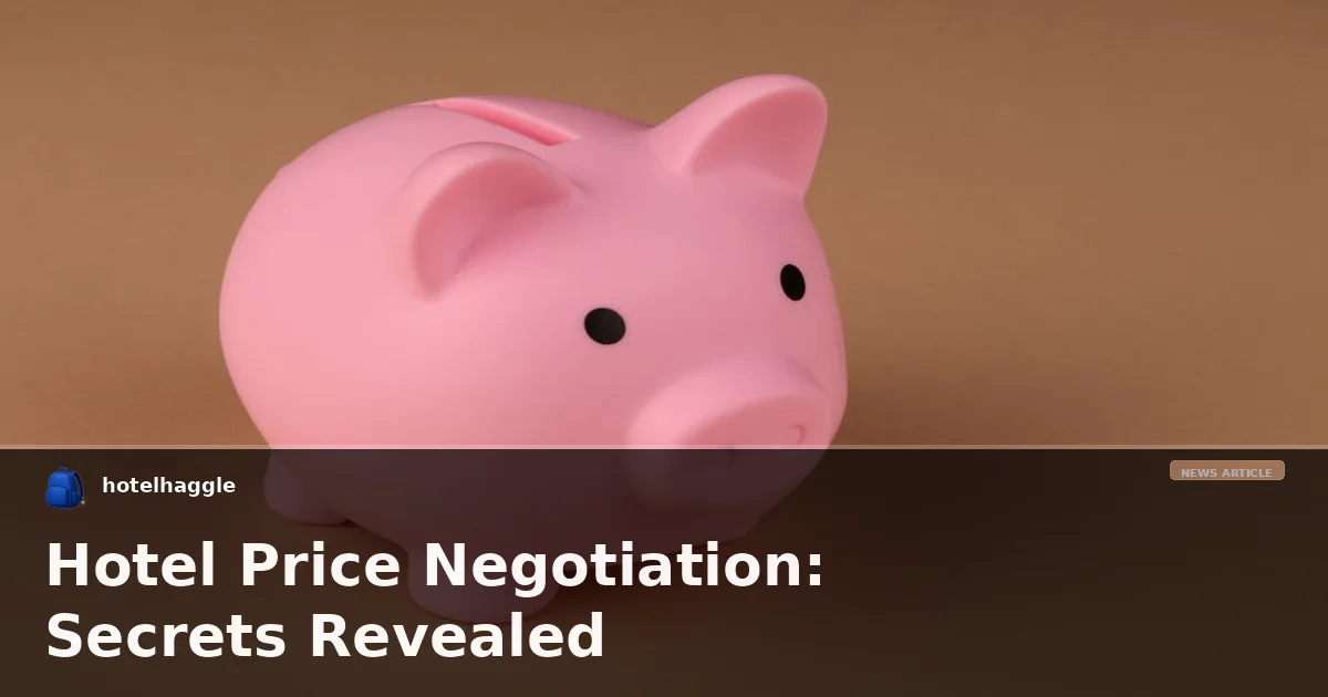 Hotel Price Negotiation: Secrets Revealed