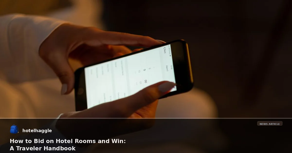 How to Bid on Hotel Rooms and Win: A Traveler Handbook