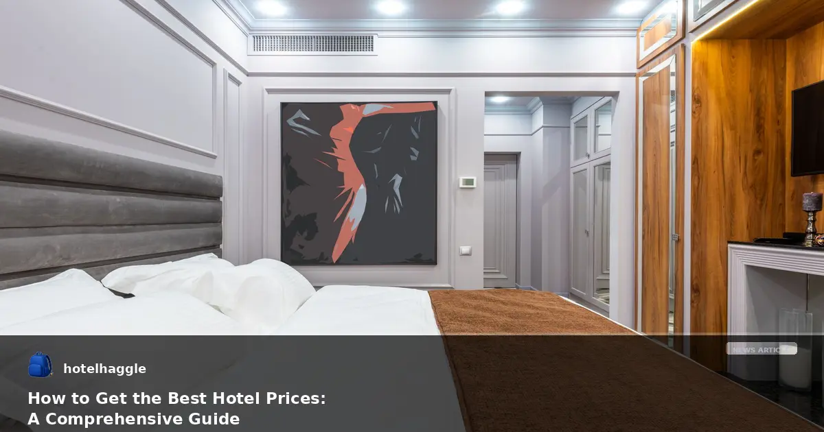 How to Get the Best Hotel Prices: A Comprehensive Guide