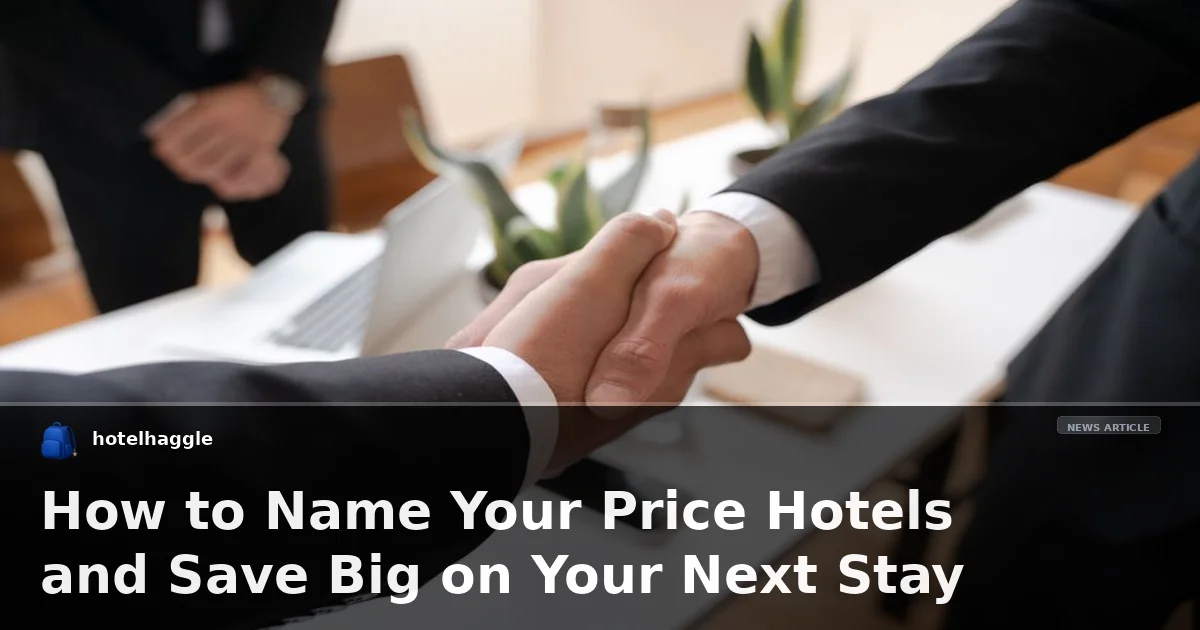 How to Name Your Price Hotels and Save Big on Your Next Stay