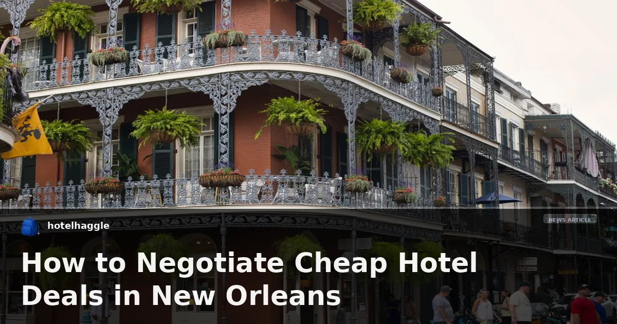 How to Negotiate Cheap Hotel Deals in New Orleans