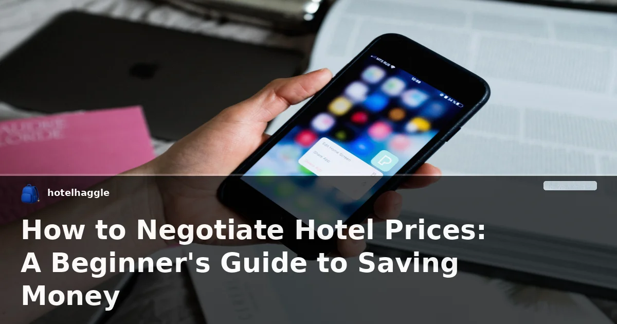 How to Negotiate Hotel Prices: A Beginner's Guide to Saving Money