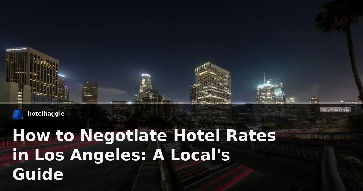 How to Negotiate Hotel Rates in Los Angeles: A Local's Guide