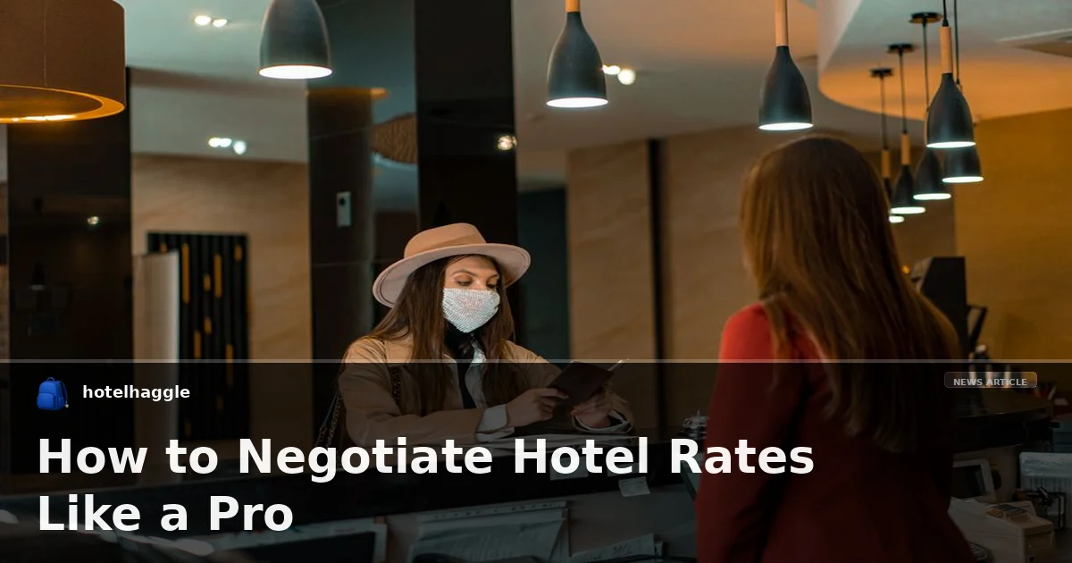 How to Negotiate Hotel Rates Like a Pro