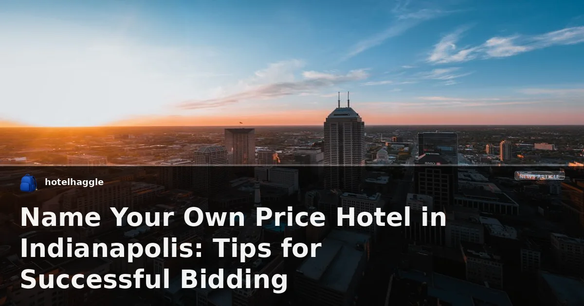 Name Your Own Price Hotel in Indianapolis: Tips for Successful Bidding