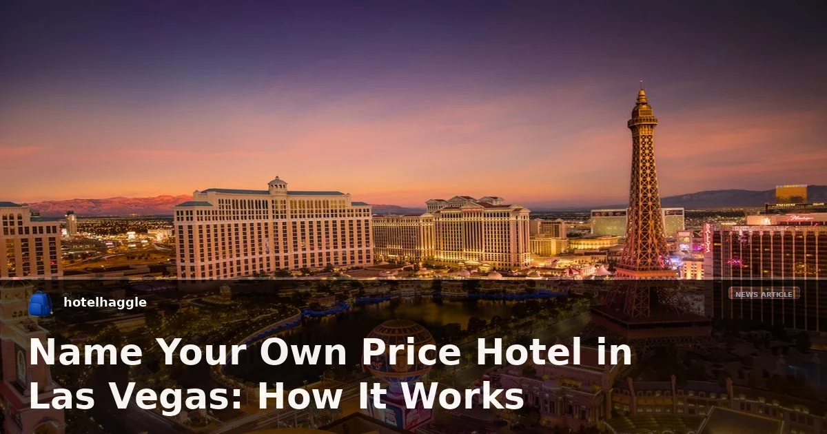 Name Your Own Price Hotel in Las Vegas: How It Works