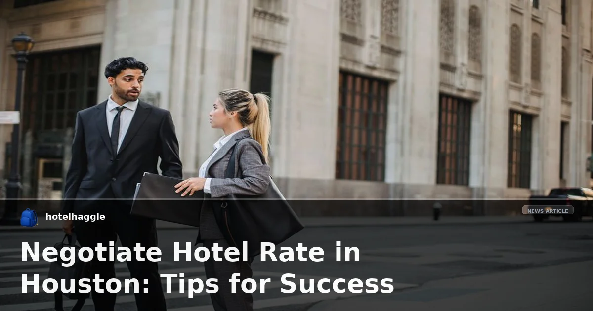 Negotiate Hotel Rate in Houston: Tips for Success