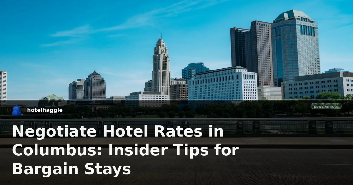 Negotiate Hotel Rates in Columbus: Insider Tips for Bargain Stays