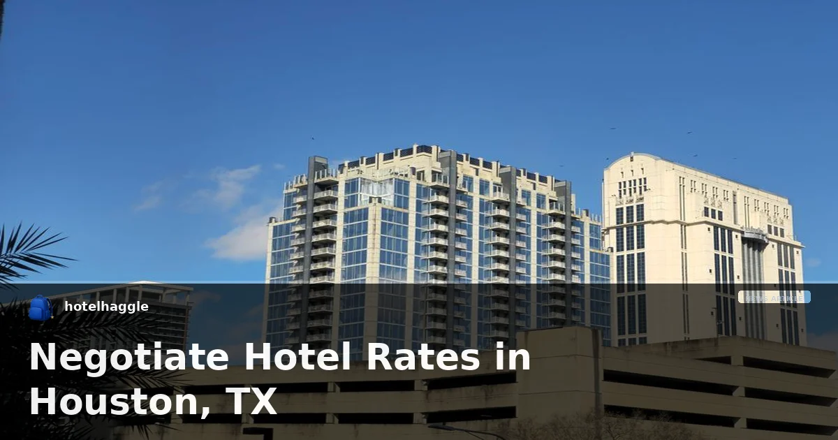 Negotiate Hotel Rates in Houston, TX