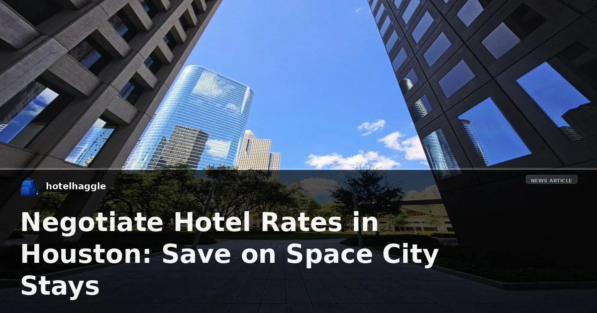 Negotiate Hotel Rates in Houston: Save on Space City Stays