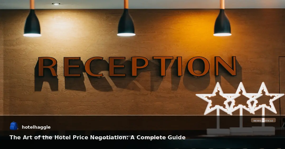The Art of the Hotel Price Negotiation: A Complete Guide