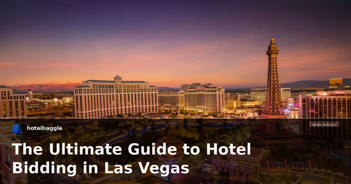 The Ultimate Guide to Hotel Bidding in Las Vegas
